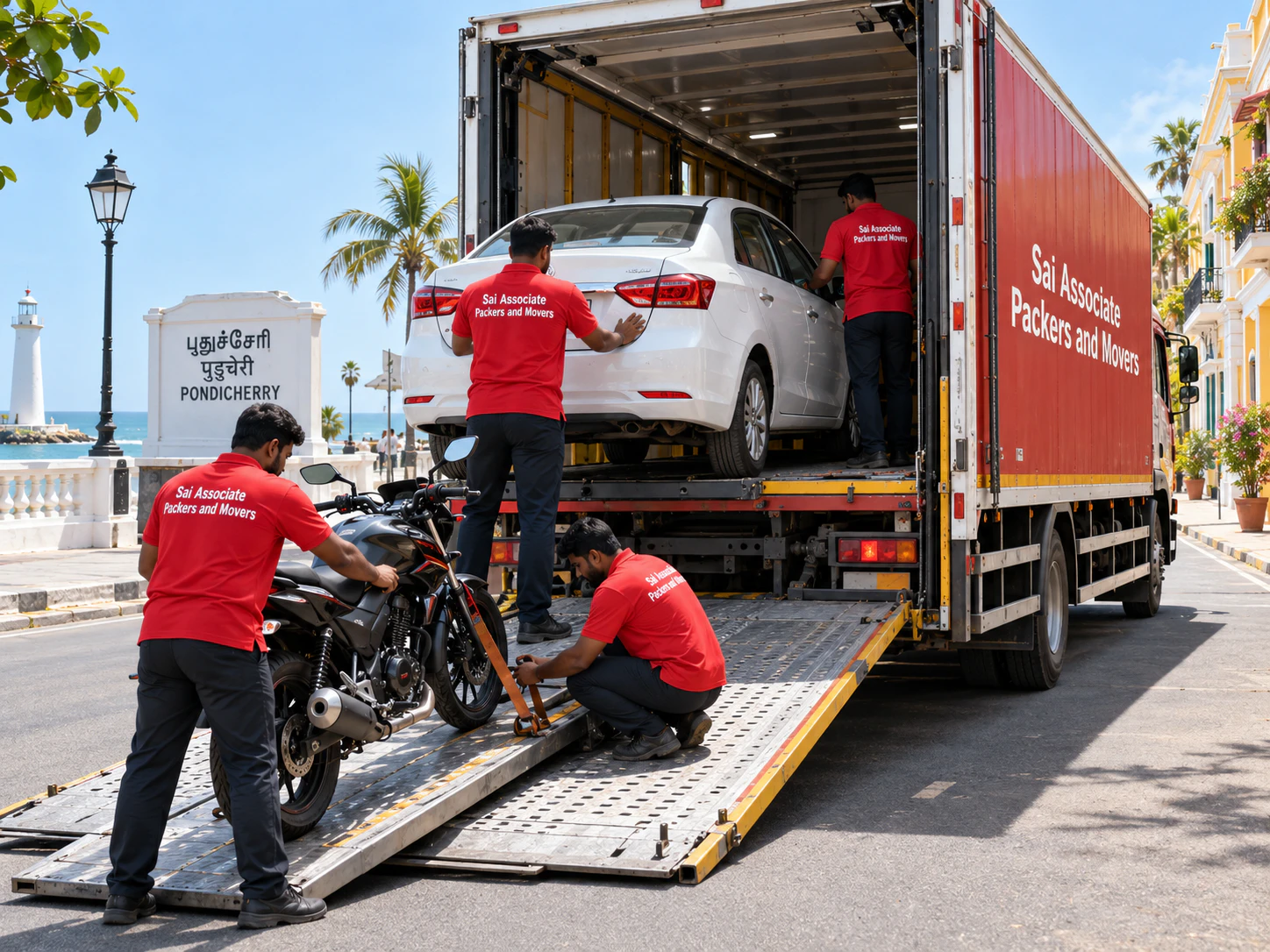 Car and bike transportation services in Pondicherry