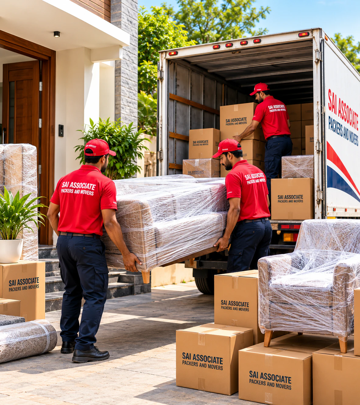 Moving truck providing intercity transportation service from Pondicherry